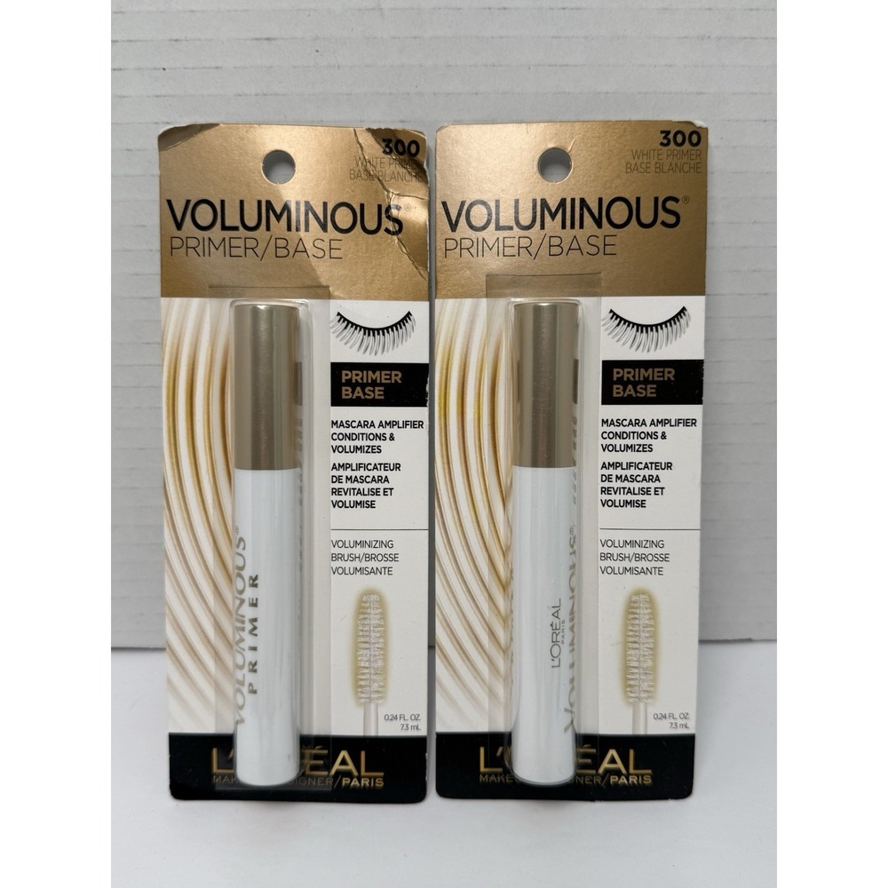 2 New Loreal Voluminous Mascara Primer Sealed 0.24 fl oz 300 - White Primer - Picture 2 of 4